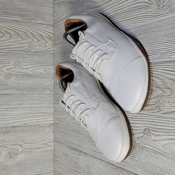 True Linkswear Stealth All White Leather Golf Shoes, Men's 10 - Picture 9 of 14